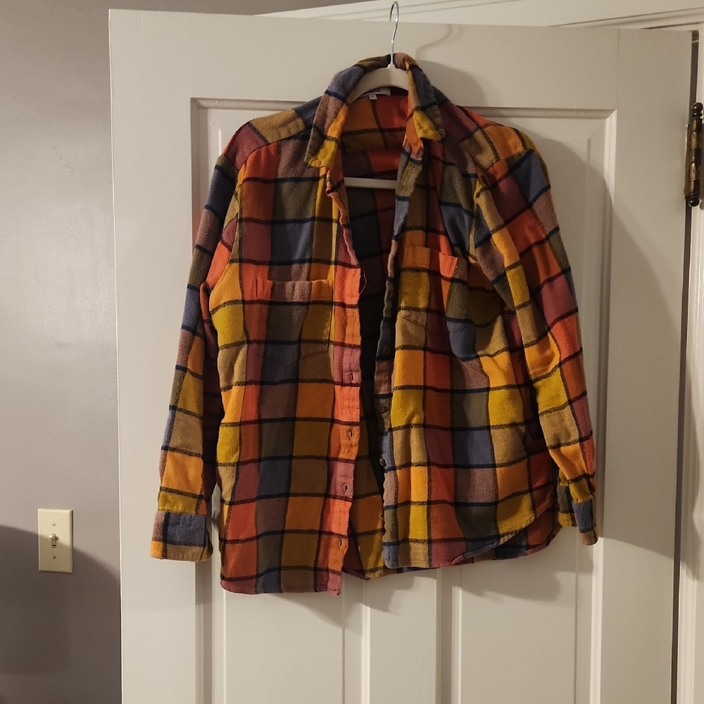 Madewell Multicolor Plaid Button Down Shirt